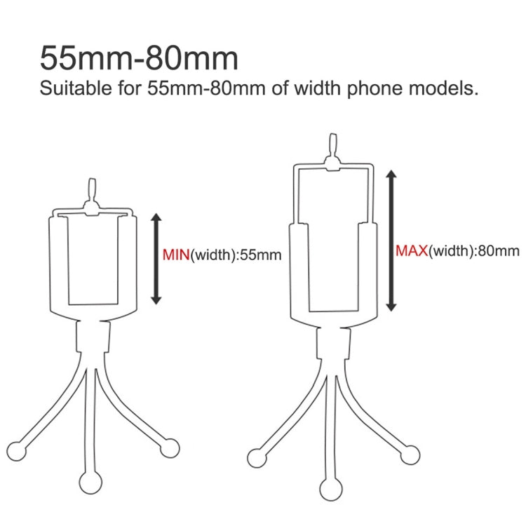 Clip di supporto per treppiede flessibile per polpo HAWEEL, HWL-6400, HWL-6400HK