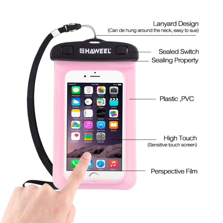 Borsa impermeabile universale trasparente HAWEEL con cordino per iPhone, Galaxy, Huawei, Xiaomi, LG, HTC e altri smartphone