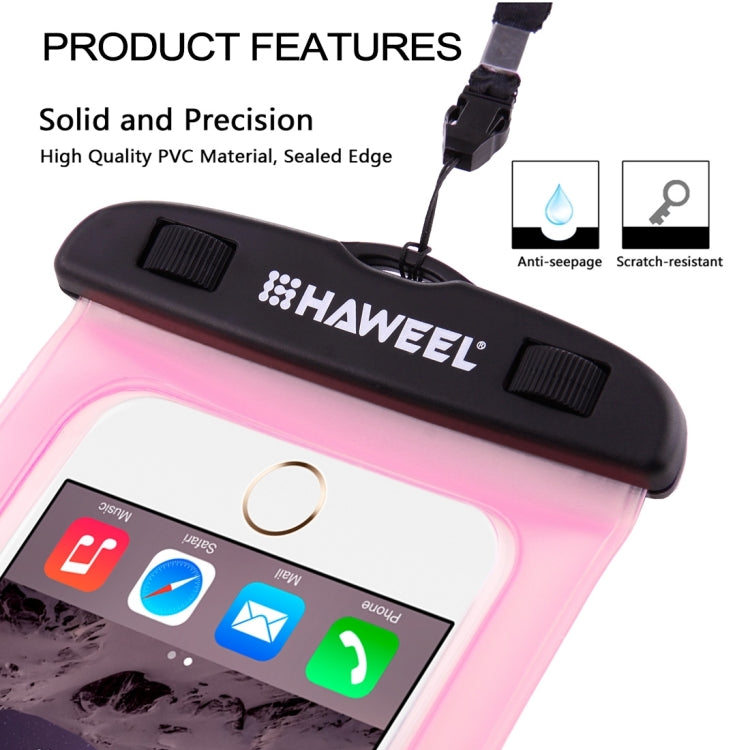 Borsa impermeabile universale trasparente HAWEEL con cordino per iPhone, Galaxy, Huawei, Xiaomi, LG, HTC e altri smartphone