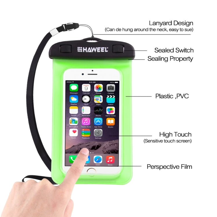 Borsa impermeabile universale trasparente HAWEEL con cordino per iPhone, Galaxy, Huawei, Xiaomi, LG, HTC e altri smartphone
