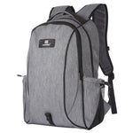 Zaino per laptop a doppia spalla in tela portatile pieghevole e rimovibile HAWEEL da 14 W, uscita USB: 5 V 2,1 A max