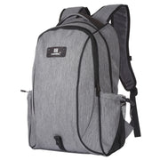 Zaino per laptop a doppia spalla in tela portatile pieghevole e rimovibile HAWEEL da 14 W, uscita USB: 5 V 2,1 A max