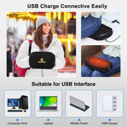 Borsa a tracolla piccola con scaldamani USB 31x21x4 cm