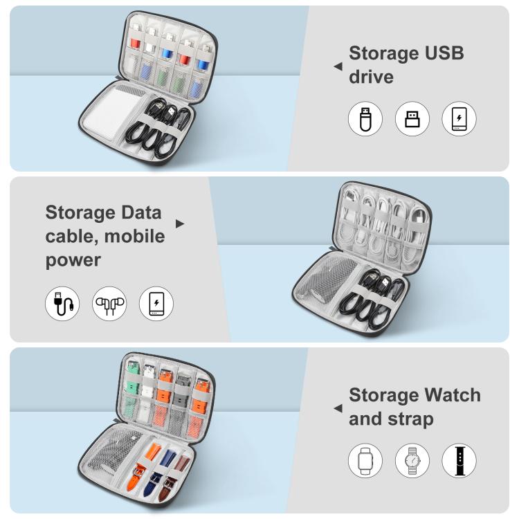 HAWEEL Watch Band Organizer Box Auricolari / U Disk / Custodia per cavo digitale, Watch Band Organizer, Size: M