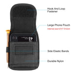 HAWEEL Flip Phone Borsa da cintura in tessuto di nylon con clip per il trasporto, Flip Phone in 7.0 inch