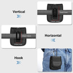 HAWEEL Flip Phone Borsa da cintura in tessuto di nylon con clip per il trasporto, Flip Phone in 7.0 inch