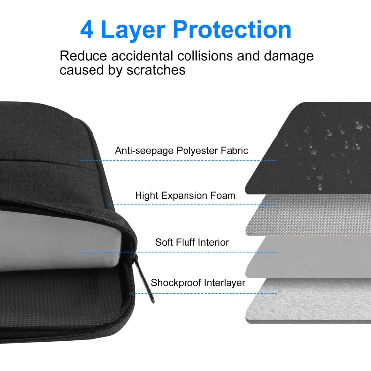 HAWEEL Custodia con cerniera da 15,0 pollici Borsa per laptop con cerniera per Macbook, Samsung, Lenovo Thinkpad, Sony, DELL Alienware, CHUWI, ASUS, HP, laptop da 15,0 pollici-16,0 pollici, 15.0-16.0 inch, 15.0 inch