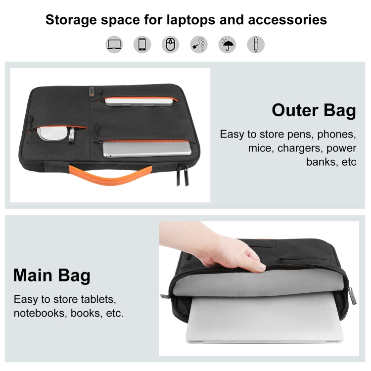 HAWEEL Custodia con cerniera da 15,0 pollici Borsa per laptop con cerniera per Macbook, Samsung, Lenovo Thinkpad, Sony, DELL Alienware, CHUWI, ASUS, HP, laptop da 15,0 pollici-16,0 pollici, 15.0-16.0 inch, 15.0 inch