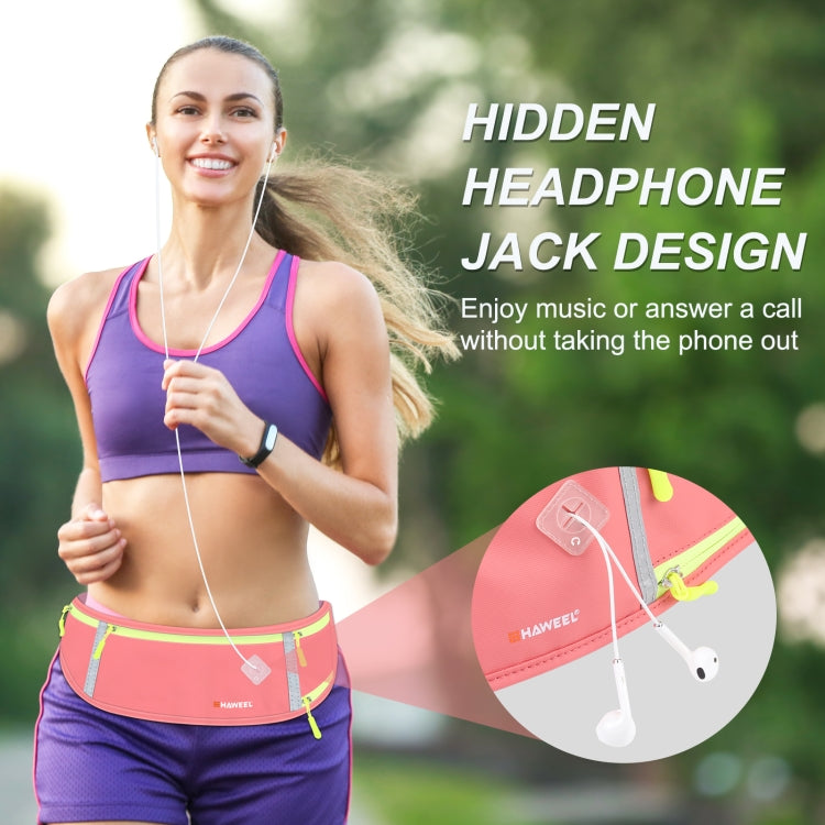 HAWEEL Cintura da corsa Marsupio in vita Borsa sportiva Tasca per telefono in vita impermeabile, Waist Phone Pocket