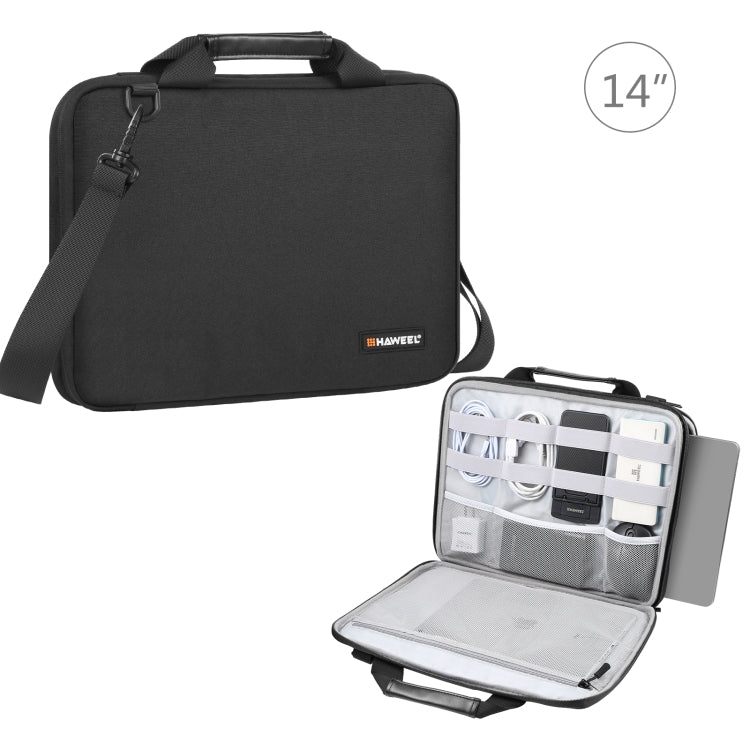 Borsa per laptop a tracolla con valigetta HAWEEL da 13,0 pollici-14,0 pollici per Macbook, Lenovo Thinkpad, ASUS, HP, 13.0 inch-14.0 inch