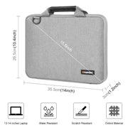 Borsa per laptop a tracolla con valigetta HAWEEL da 13,0 pollici-14,0 pollici per Macbook, Lenovo Thinkpad, ASUS, HP, 13.0 inch-14.0 inch