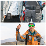 HAWEEL Custodia da trasporto con clip da cintura per telefono in tessuto di nylon da 4,7-6,1 pollici con slot per schede, Vertical 4.7-6.1 inch