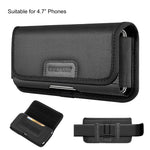 Custodia da trasporto orizzontale in nylon per iPhone 7/8/SE