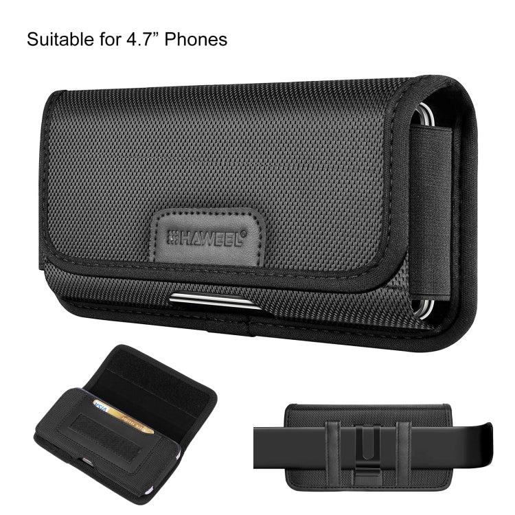 Custodia da trasporto orizzontale in nylon per iPhone 7/8/SE