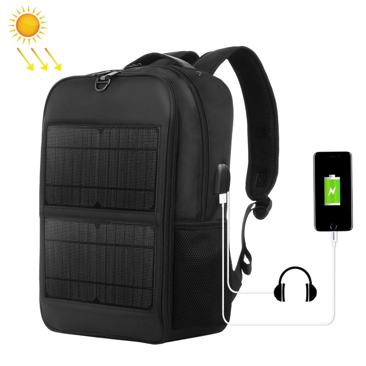 Borsa per laptop zaino con pannello solare HAWEEL da 14 W con maniglia e porta di ricarica USB massima 5 V / 2,1 A, 14W Backpack 2