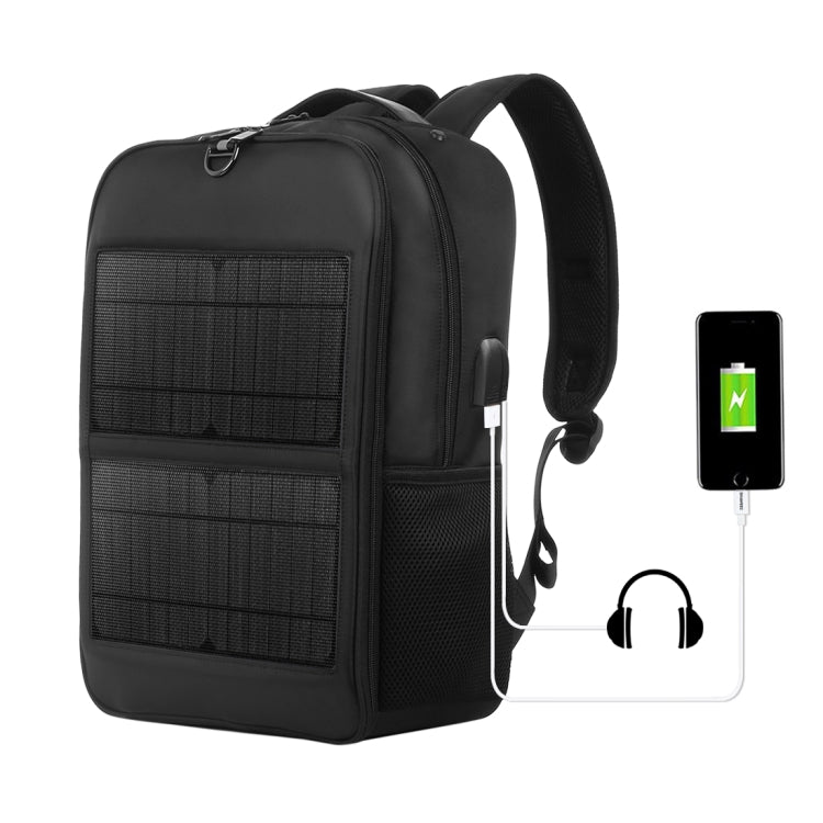 Borsa per laptop zaino con pannello solare HAWEEL da 14 W con maniglia e porta di ricarica USB massima 5 V / 2,1 A, 14W Backpack 2
