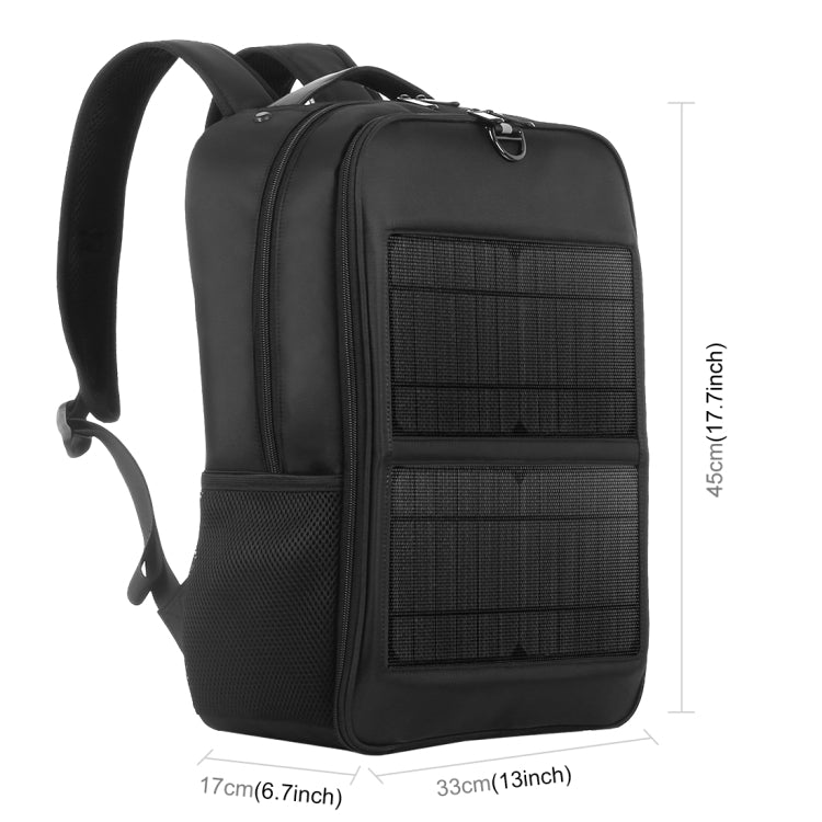 Borsa per laptop zaino con pannello solare HAWEEL da 14 W con maniglia e porta di ricarica USB massima 5 V / 2,1 A, 14W Backpack 2