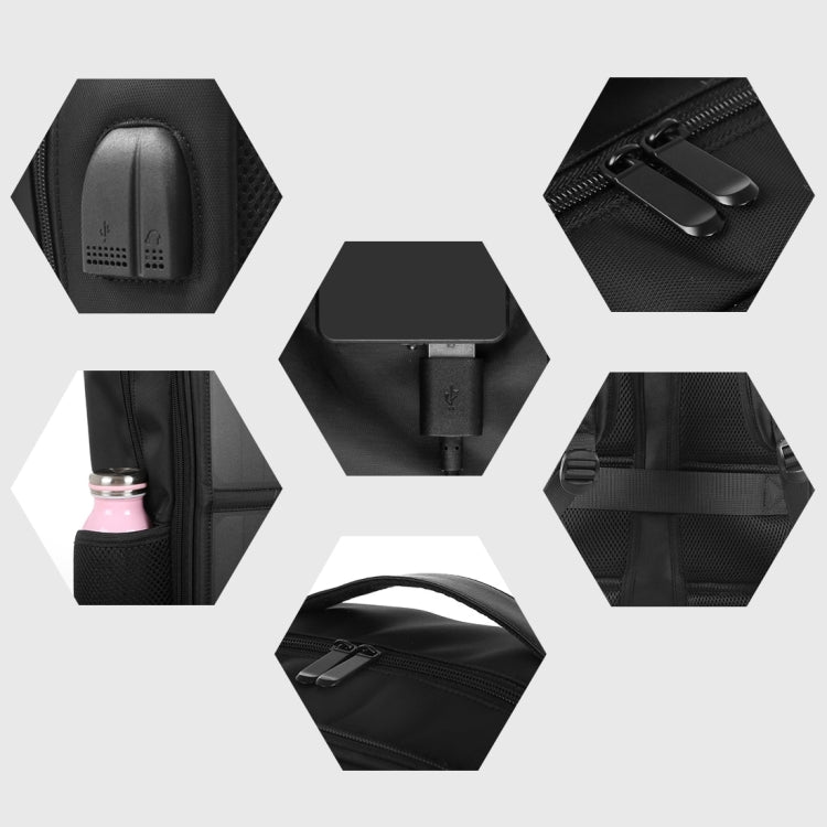 Borsa per laptop zaino con pannello solare HAWEEL da 14 W con maniglia e porta di ricarica USB massima 5 V / 2,1 A, 14W Backpack 2