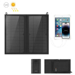 Caricabatterie solare pieghevole 12W con doppie porte USB