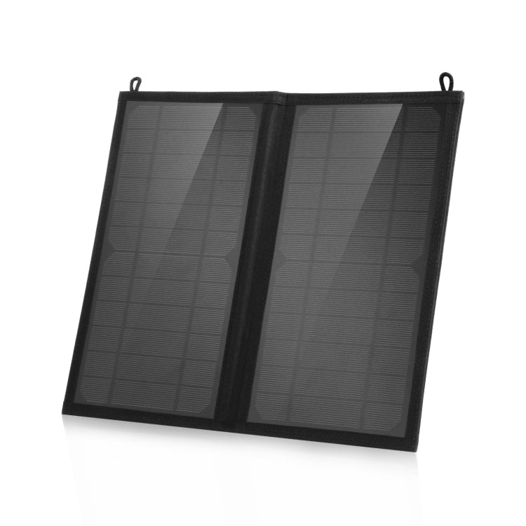 HAWEEL 12W 2 Panels Foldable Solar Panel Charger Bag with Max 5V/3.1A Dual USB Ports, Support QC3.0 and AFC, 12W 2 Panels