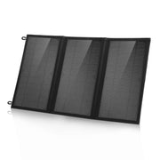 HAWEEL 18W 3 Panels Foldable Solar Panel Charger Bag with Max 5V/3.1A Dual USB Ports, Support QC3.0 and AFC, 18W 3 Panels