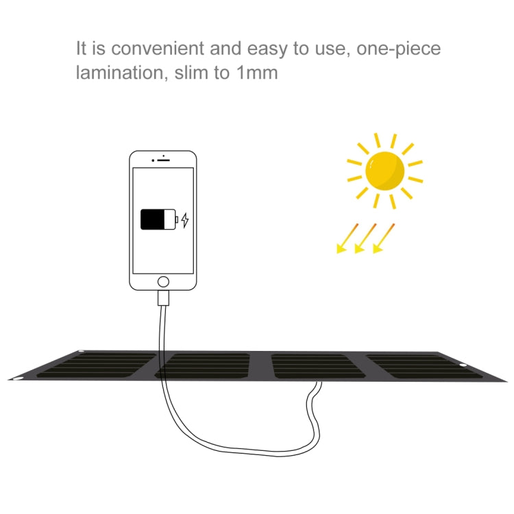 HAWEEL 14W 4-Fold ETFE Solar Panel Charger with Max 5V/2.1A Dual USB Ports, Support QC3.0 and AFC, 14W 4-Fold