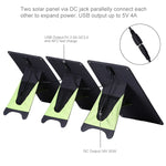 Caricabatterie solare 20W con porta USB e clip