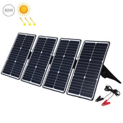 HAWEEL 4 Caricabatterie da Pannello Solare in Silicio Monocristallino da 20W, con Porta USB e Supporto e Clip Tiger, Supporto QC3.0 e AFC