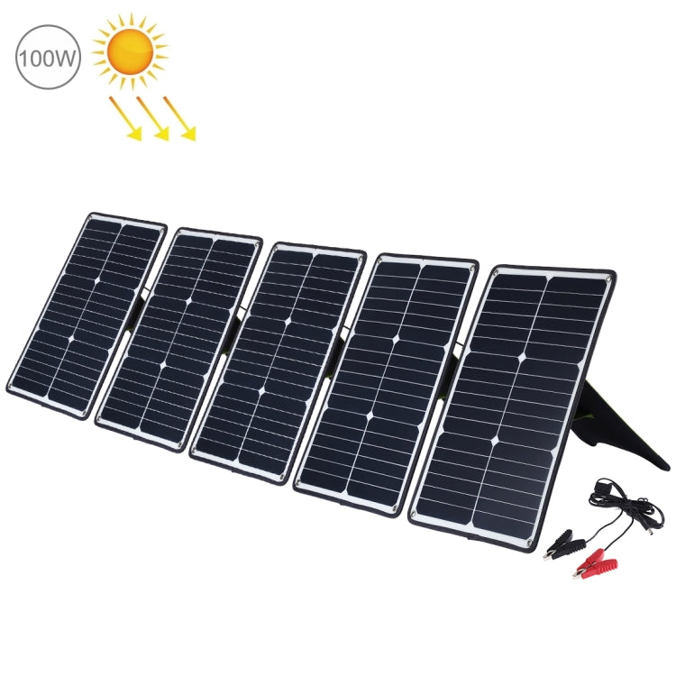 HAWEEL 5 Pack 20W Monocrystalline Silicon Solar Panel Charger with USB Port and Tiger Clip Holder, QC3.0 and AFC Support