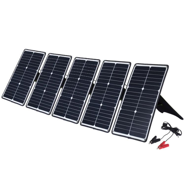 HAWEEL 5 Pack 20W Monocrystalline Silicon Solar Panel Charger with USB Port and Tiger Clip Holder, QC3.0 and AFC Support