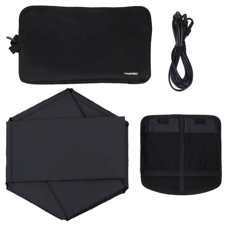 HAWEEL 42W Foldable Umbrella Top Solar Panel Charger with Max 5V 3.0A Dual USB Ports, Support QC3.0/FCP/SCP/AFC/SFCP Protocol