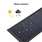 HAWEEL Caricabatterie da pannello solare superiore pieghevole per ombrello da 42 W con doppie porte USB massime da 5 V 3,0 A, supporto protocollo QC3.0 / FCP / SCP / AFC / SFCP