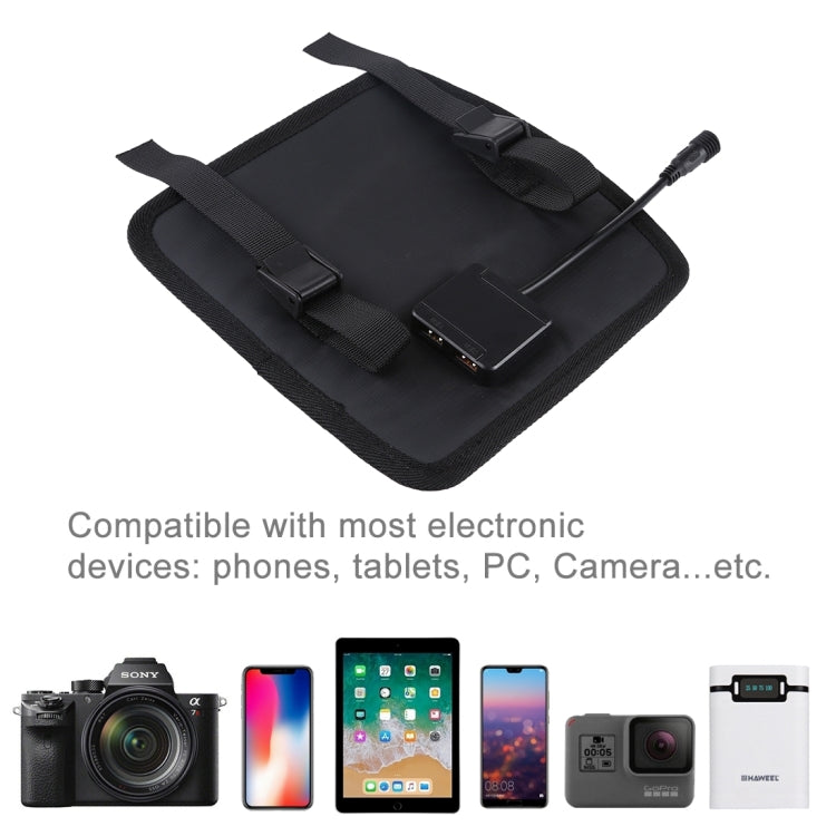 Caricabatterie solare pieghevole 28W con doppia porta USB