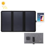 Caricabatterie solare pieghevole 21W con doppie porte USB