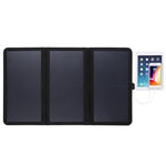 Caricabatterie solare pieghevole 21W con doppie porte USB