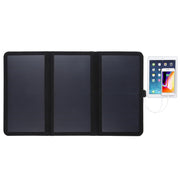 HAWEEL 21W 5V/3A 3-Part Foldable Ultra-Thin Solar Panel Charger with Dual USB Ports, Support QC3.0 and AFC, Ultrathin 21W