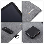 Caricabatterie solare pieghevole 21W con doppie porte USB