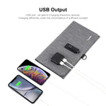 Caricabatterie solare pieghevole 21W con doppie porte USB