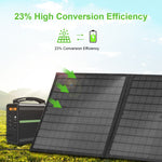 Borsa pieghevole da viaggio con caricabatterie solare 60W