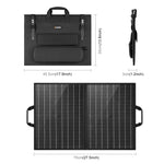 Borsa pieghevole da viaggio con caricabatterie solare 50W
