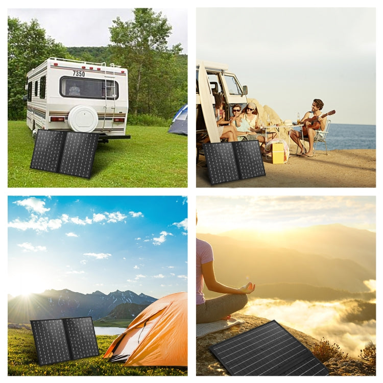 Borsa pieghevole da viaggio con caricabatterie solare 50W