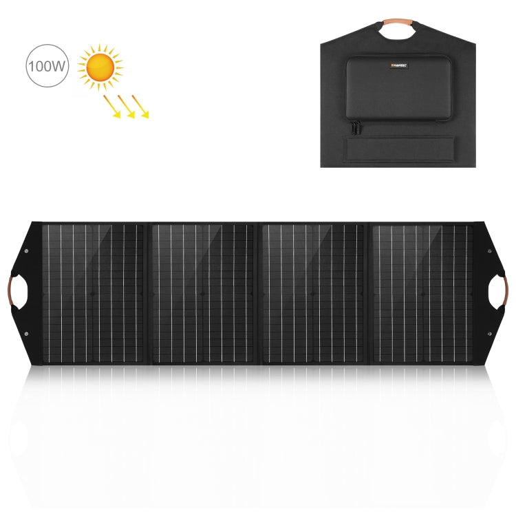 HAWEEL 100W Foldable Solar Panel Charger Travel Foldable Bag, 100W