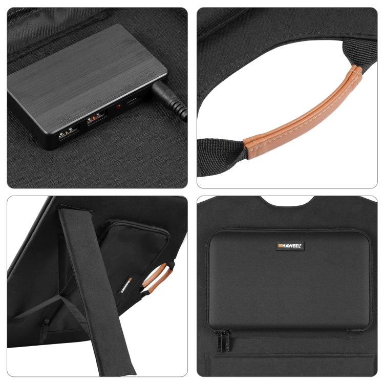 Borsa pieghevole da viaggio con caricabatterie solare HAWEEL 100W