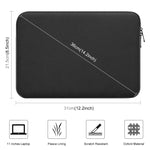 HAWEEL Custodia con cerniera da 11 pollici Borsa da trasporto con cerniera per Macbook, Samsung, Lenovo, Sony, DELL Alienware, CHUWI, ASUS, HP, laptop/tablet da 11 pollici e inferiori, 11 inch, 11 inch Handbag(AE Warehouse)