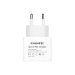 Caricabatterie da viaggio USB-C 20W HAWEEL QC EU Plug