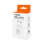 Caricabatterie da viaggio USB-C 20W HAWEEL QC EU Plug