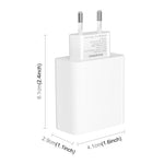 Adattatore caricabatterie rapido a doppia porta HAWEEL da 20 W, spina europea, Dual-Port Charger EU Plug