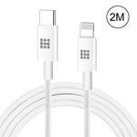 Cavo ricarica rapida USB-C a 8 pin 2m per Apple