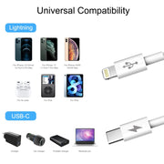 Cavo di ricarica rapida USB-C a 8 pin 2m