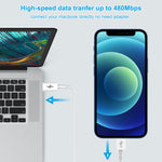 Cavo ricarica rapida USB-C a 8 pin 2m per Apple
